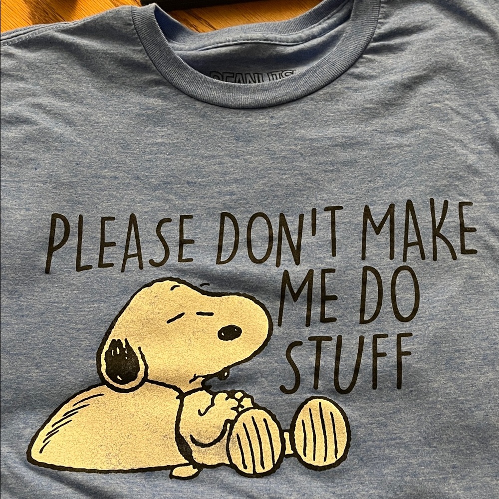 Peanuts Blue Snoopy Short Sleeve Tee